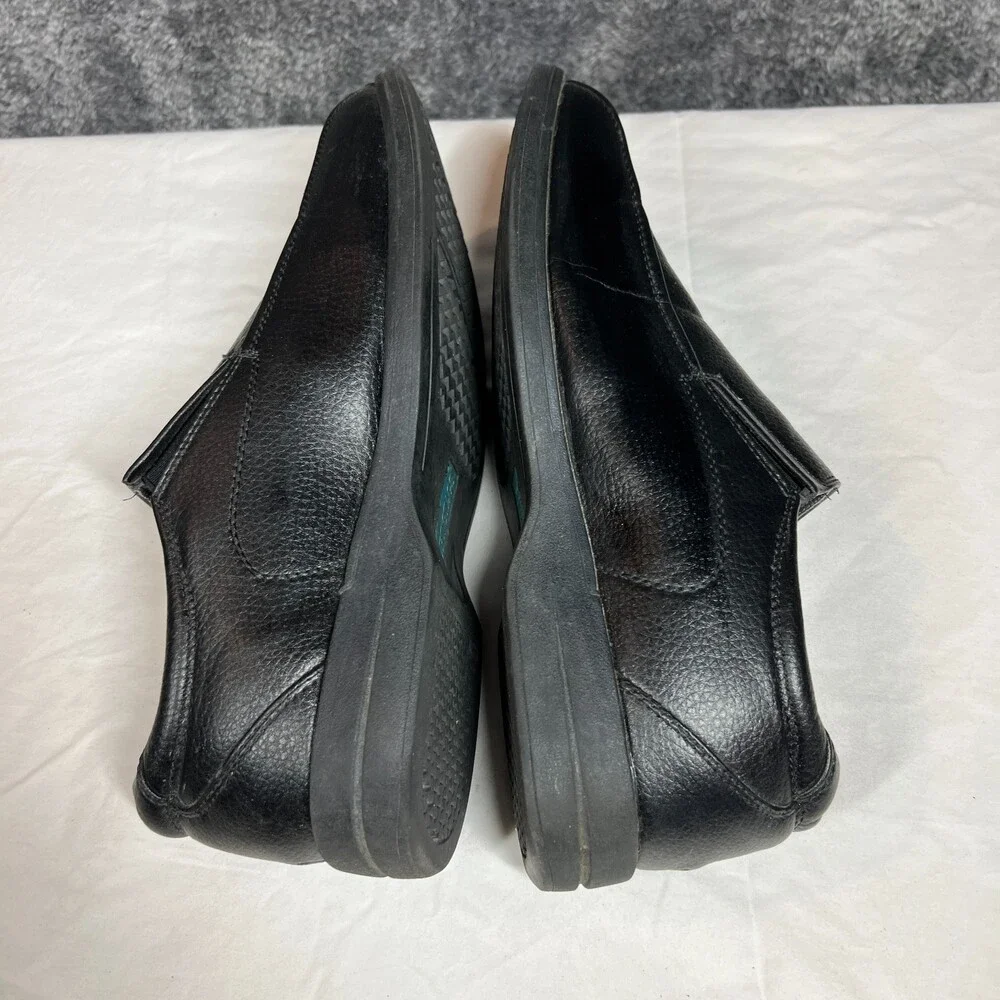 Soft Stag Dave Black Faux Leather Slip On Dress Shoes Mens Size 10.5